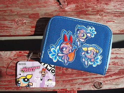パワーパフガールズ　財布　デニム パワーパフガールズのグッズ/アメリカン雑貨屋オニグンソーza2155